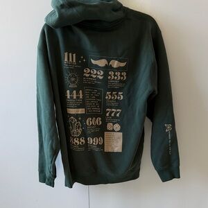 WKND Chasers Angel Numbers Green Graphic Hoodie/Sweatshirt